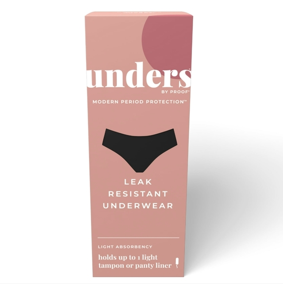 UNDER 'S BY PROOF PERIOD PROTECTION 1 UNDERWEAR LIGHT ABSORBENCY BRIEF M/L - Picture 2 of 4